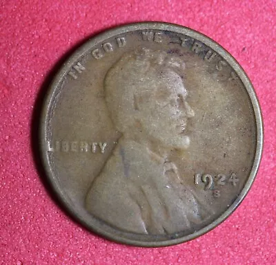 Estate Find 1924 S- Lincoln Wheat Cent!!  #K39411 • $1