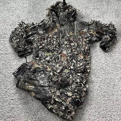 Scent Blocker 3D Leafy Mossy Oak Break Up Camo Hunting Jacket & Pants Mens Large • $80