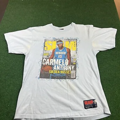 Carmelo Anthony SLAM Magazine Cover Shirt Vintage Slam Brand  ￼Large  VERY RARE • $165.75