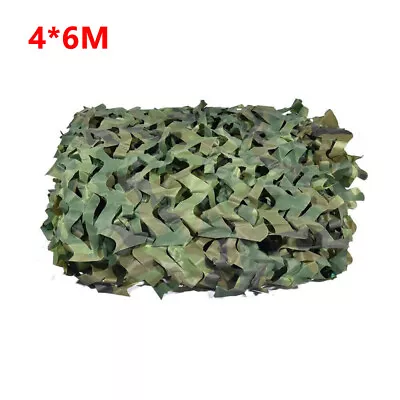 4-6M Camo Net Hunting Shooting Camouflage Hide Army Camping Woodland Netting UK • £18.49