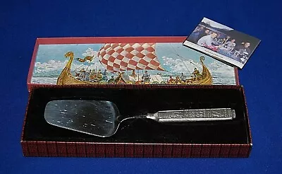 Konge Tinn Royal Pewter Norway Cake Server In Original Box. • £19.99