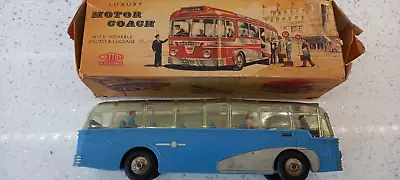 METTOY PLASTIC FRICTION DRIVE 1960's LUXURY COACH WORKING BOXED • £45