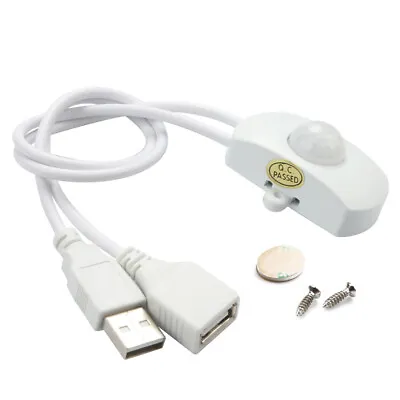 £4.98 • Buy Mini Adjustable Infrared Motion Sensor Detector LED Light Strip USB Switch