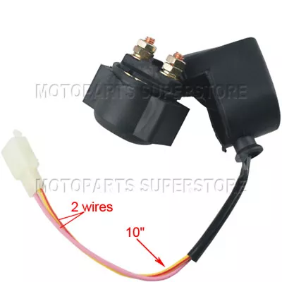 Starter Relay Solenoid 2 Pins For 50cc 70cc 90cc 110cc 125cc ATV Quad 4 Wheeler • $9.45