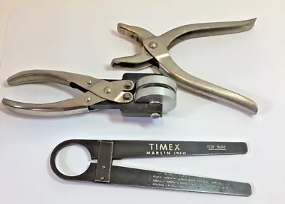 VINTAGE TIMEX Watchmaker Tool Lot MARLIN 1960 CRYSTAL REMOVAL Case Closer Tool + • $71.99