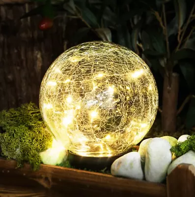 Solar LED Ball Lights Solar Lamp Garden Lights Patio Lighting Garden Decor • £14.99