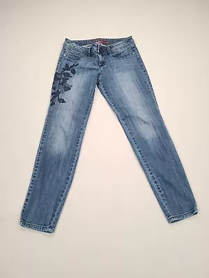 Elle Pants Womens 4 Blue Denim Jeans Casual Stylish Outdoors Ladies • $24.99