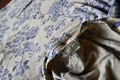 Pottery Barn Floral Duvet Cover Indigo Blue Twin Jacobean Rare • $40