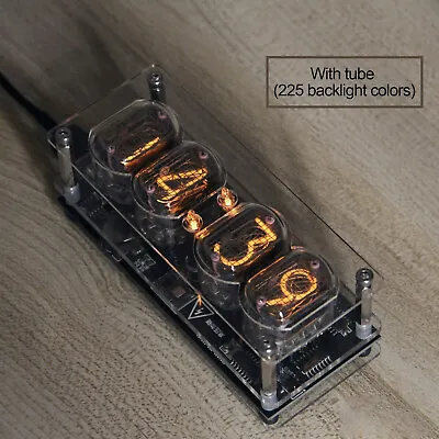 £75.35 • Buy IN-12 Glow Tube Fluorescent Nixie Clock 225 Colors Light Display Time Date