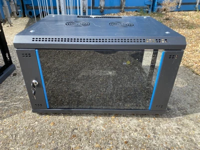 £25 • Buy Emitex EM 6U 450mm Deep Wall Data Cabinet With Cooling Fans & Key