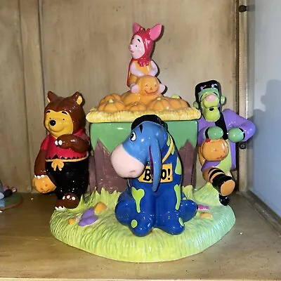 Disney Winnie The Pooh Halloween Cookie Jar With Sound Vintage • $75