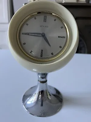 Mid Century 1960’s 1970’s Space Age Atlas Clock • £20