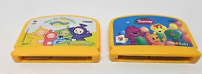 VTECH: Vsmile Baby: LOT 2 TELETUBBIES & BARNEY *CART ONLY & FREE SHIPPING* • $7.49