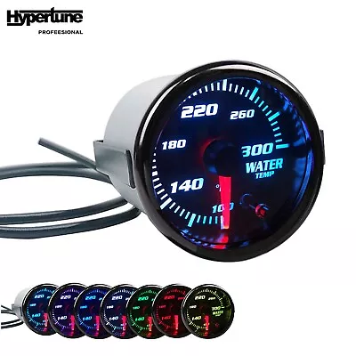 $25.99 • Buy 52mm Water Temp Gauge 7 Color 2 -1/16  Temperature Meter 100-300℉ W/Sensor