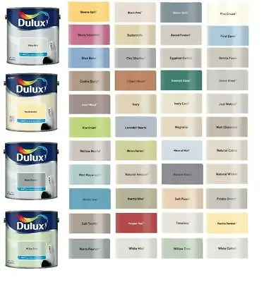 £18.99 • Buy Dulux Smooth Creamy Emulsion Matt Paint ALL COLOURS 2.5L - Walls & Ceiling NEW