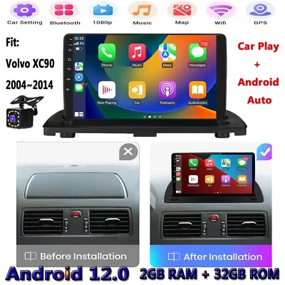 9'' Android12 Car Stereo Radio GPS Navi Wifi Carplay BT Fit Volvo XC90 2004-2014 • $229.97