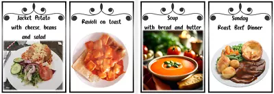 Bespoke Menu / Meal Cards - Breakfast/lunch/dinner Items - Care Home- You Choose • £35