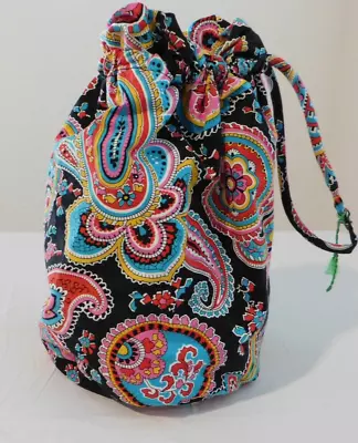 Vera Bradley Floral Cinch Top Plastic Lined Waterproof Ditty Bag • $18.99