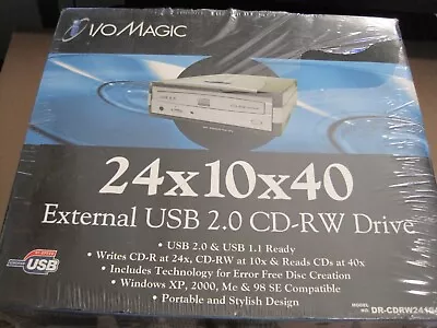 I/O Magic 24by10by40 External USB 2.0 CD-RW Drive • $49.99