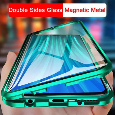 For Xiaomi Redmi Note 11 9S 8 7 Pro Magnetic Metal Front & Back Glass Case Cover • $9.47