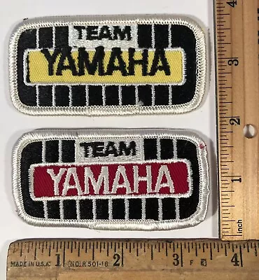 Vintage Lot Of 2 Team Yamaha Logo Iron On Patch Motorcycle Racing Biker NOS • $12.25