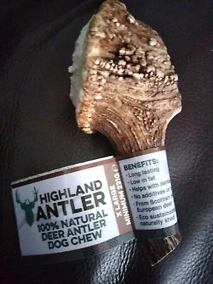 £11.99 • Buy HIGHLAND Deer Antler 100% Tough Natural Long Lasting Dog Chew XL Extra Large