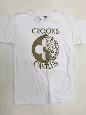 Crooks And Castles White Bronze  Mens Sample Size Medium Nice • $25.99