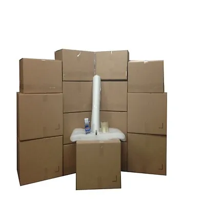 Bigger Moving Box Kit - 15 Boxes (5 Large/10 Medium) Plus Supplies Included • $49.95