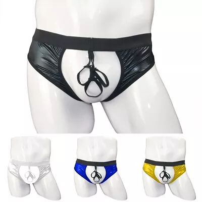 Classic Solid Pattern Men's Enhance Pouch Thong Posing Underwear T Back • £9.14