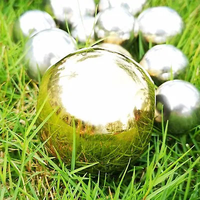 6PCS Garden Steel Mirror Sphere Hollow Gazing Ball Home Ornament Decor Outdoors • £11.99