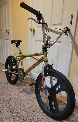 1998 Dyno Zone Olive Green Bmx 20  Bike Bicycle • $1350