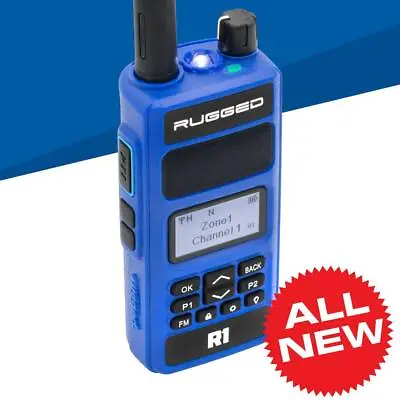 Rugged R1 Business Band Handheld - Digital And Analog Walkie Talkie VHF And UHF • $135