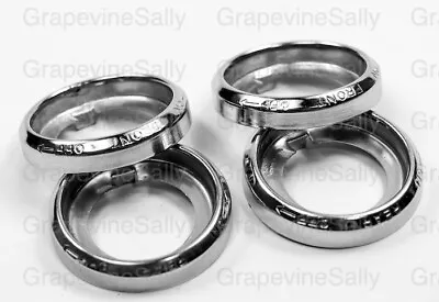 Set Of 4 O'Keefe & Merritt Vintage Stove Control Knob Chrome Bezel Rings • $49