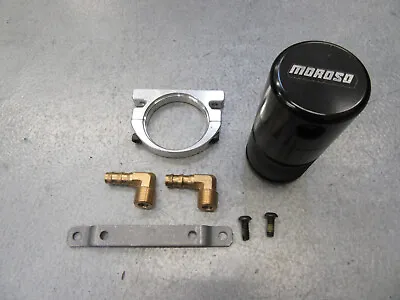 MOROSO 85497 Air/Oil Separator Black Catch Can • $159.99