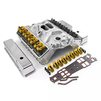 Chevy SBC 350 Cylinder Head Top End Engine Combo Kit [Hydraulic Flat Tappet] • $1399