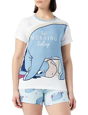 Eeyore Ladies Womens Short Pyjamas Disney Pjs Sizes 8 To 22 • £15.99