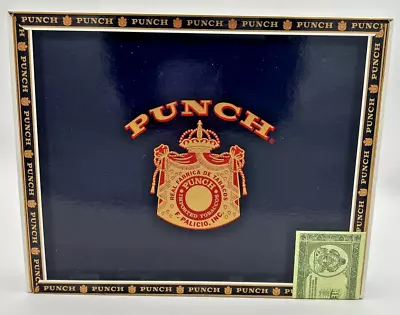 $12.99 • Buy Vintage Punch Cigar Box Gold Tone Detail SKU U192