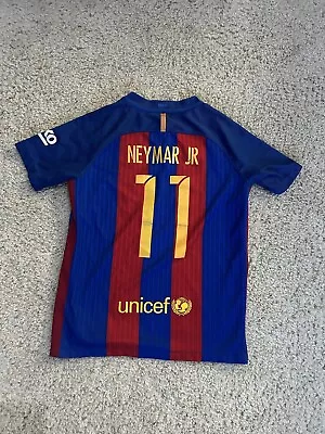 Youth Football Shirt FC Barcelona FCB Neymar Jr #11 Kids Jersey | Size Youth M • $1.11
