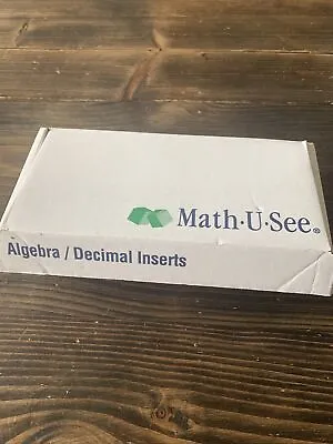 Math U See Manipulatives Algebra/Decimal Insert Kit • $17