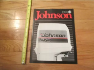 Johnson Boat Motors 1987 Vintage Boats Dealer Sales Brochure Catalog  • $14.99