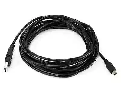 15ft USB A To Mini-B 5pin 28/28AWG Cable   3898 • $4.25