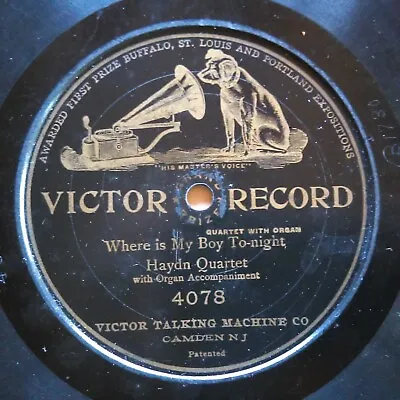 $6.99 • Buy 78 Rpm Victor Record 4078, Haydn Quartet,  Where Is My Boy, One Sided Disc V