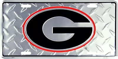 Georgia Bulldogs  G  Diamond Embossed  Metal License Plate Sign • $8.99