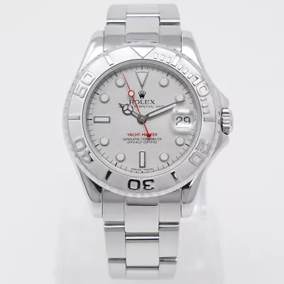 Rolex Yacht-Master 35 168622 Platinum & Steel Watch - Platinum Dial Oyster -... • $6493.04