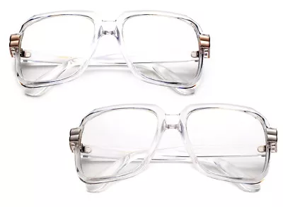 Square Geek Nerdy Clear Lens Glasses Gazelle Retro Fashion UV100% Protection • $8.95