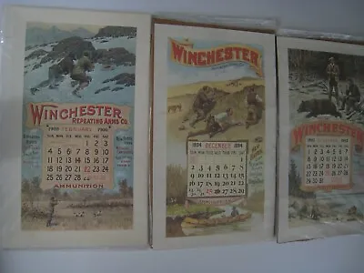 WINCHESTER Reproduction Calendar  Set Of 4 ... 17 X 10 ''  Very Fine • $48.90