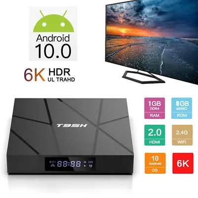 $28.18 • Buy T95H Android 10.0 Smart TV BOX Quad Core Media 6K 3D Movie Allwinner H616 WIFI
