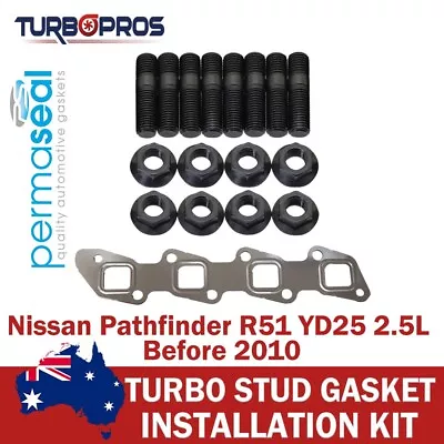 Permaseal Exhaust Manifold Installation Stud&Gasket Kit ForNissan Pathfinder R51 • $88.35