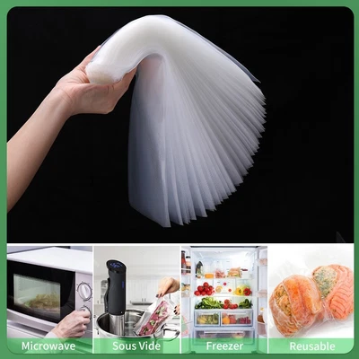 $29.99 • Buy 100Pcs Vacuum Bags BPA Free Food Sealer Packing Machine Kitchen Storage Equip