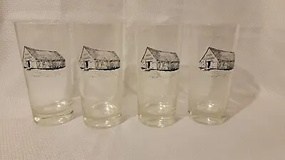 Vintage MoorMans Farm Feed Advertising Set Of 4 Glasses • $14.95